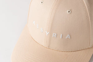 Cream and White ASSYRIA Baseball Cap